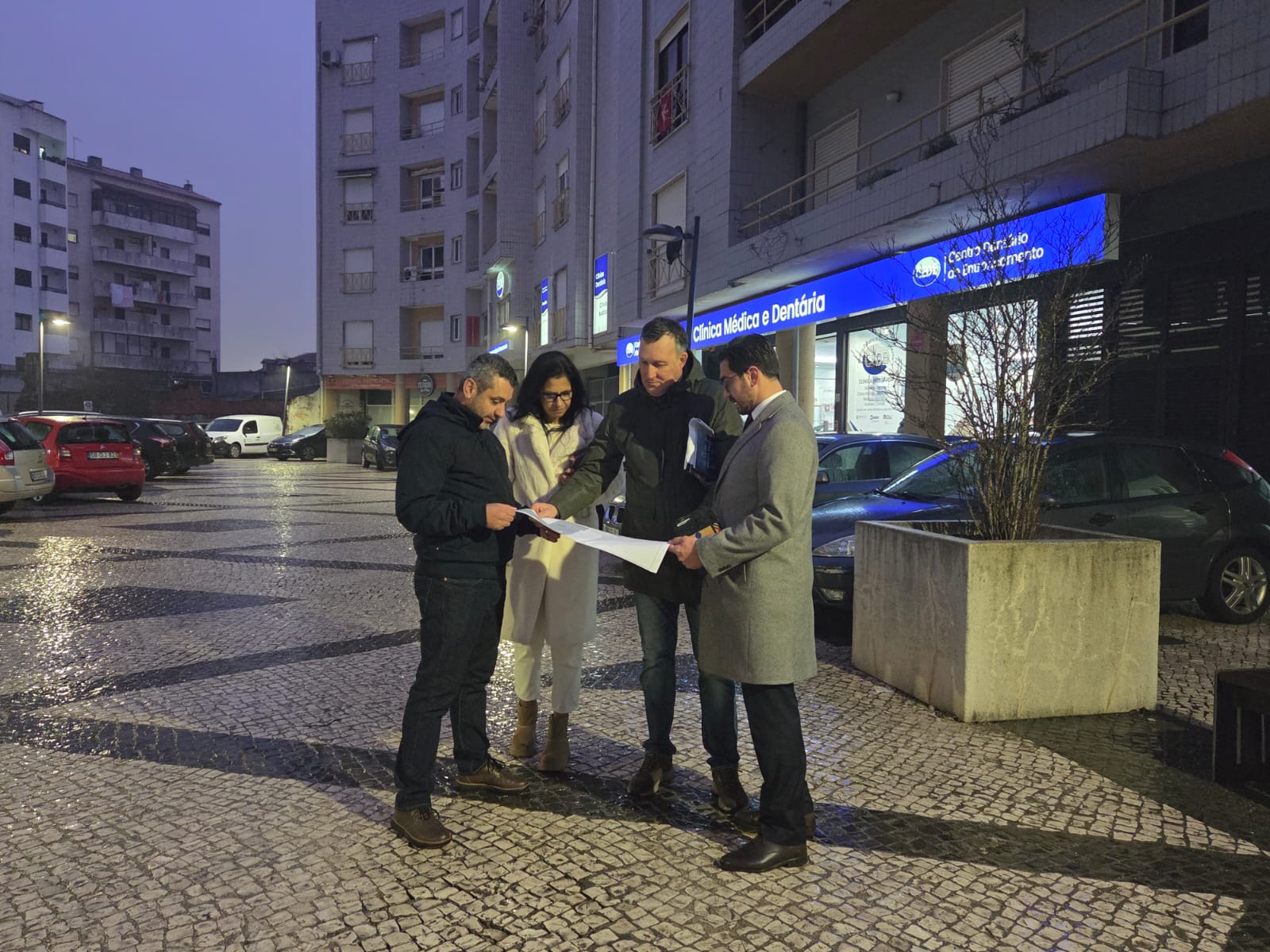 Reunião técnica para avaliação das condições de circulação na Rua António Lucas