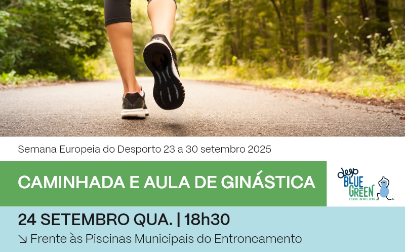 24 setembro | Caminhada e Aula de Ginástica | Semana Europeia do Desporto