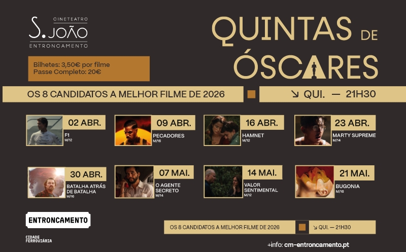 Quintas de Óscares – Os 8 candidatos a melhor filme 2026
