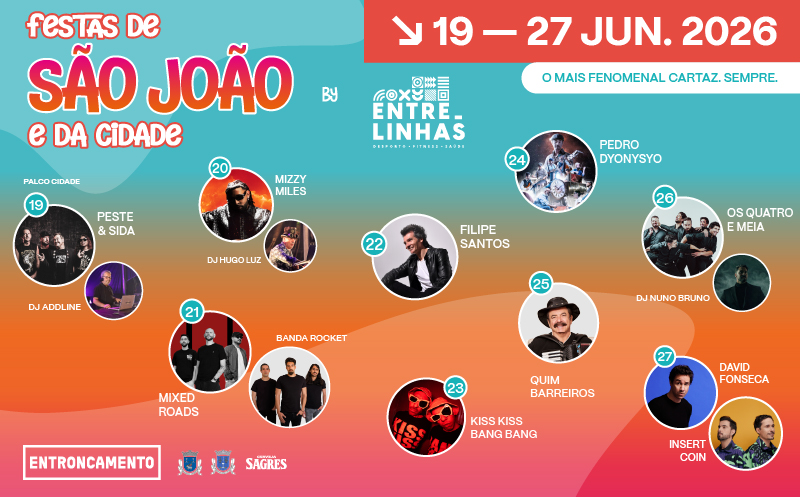 Festas de São João e da Cidade by Entre-Linhas De 19 a 27 de junho de 2026