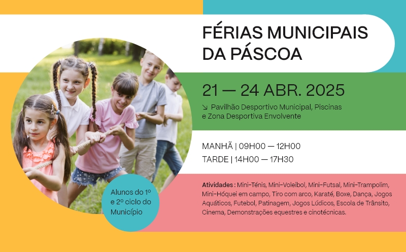 Férias Municipais da Páscoa 2025 | Inscrições