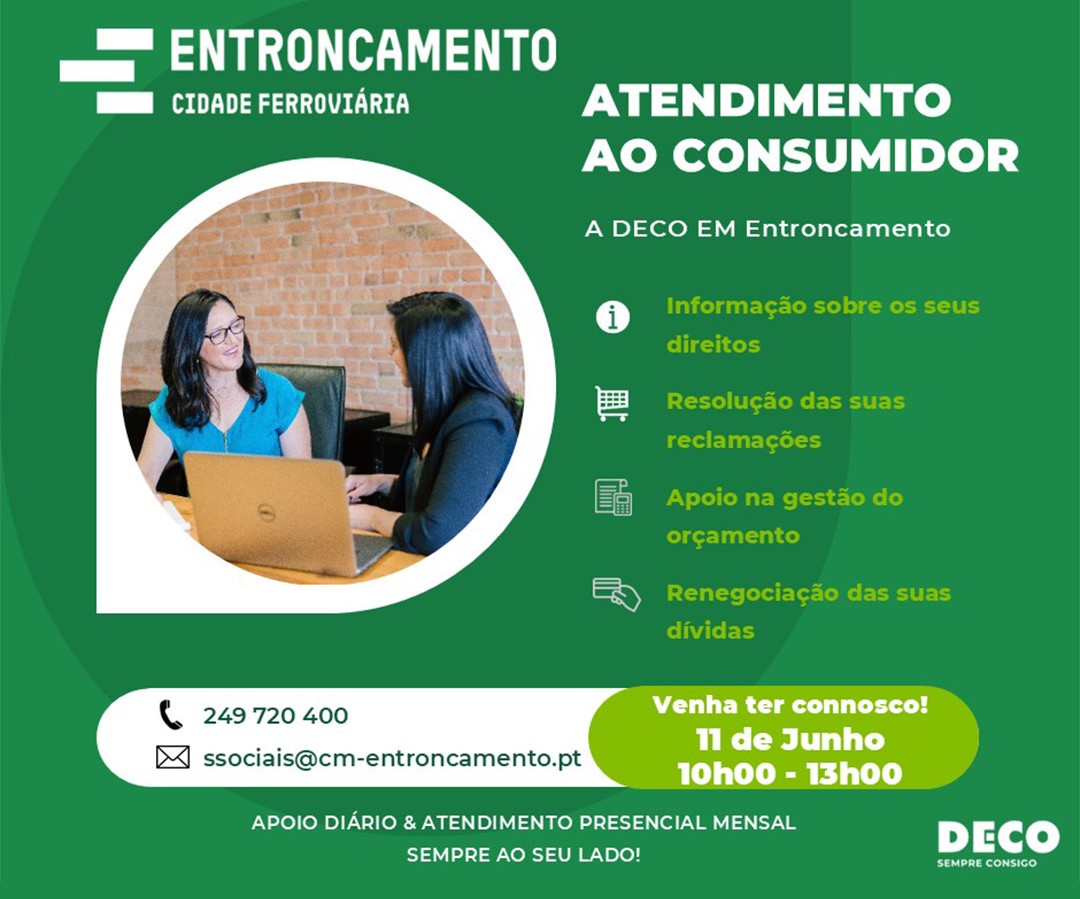 11 junho | Atendimento DECO no Entroncamento