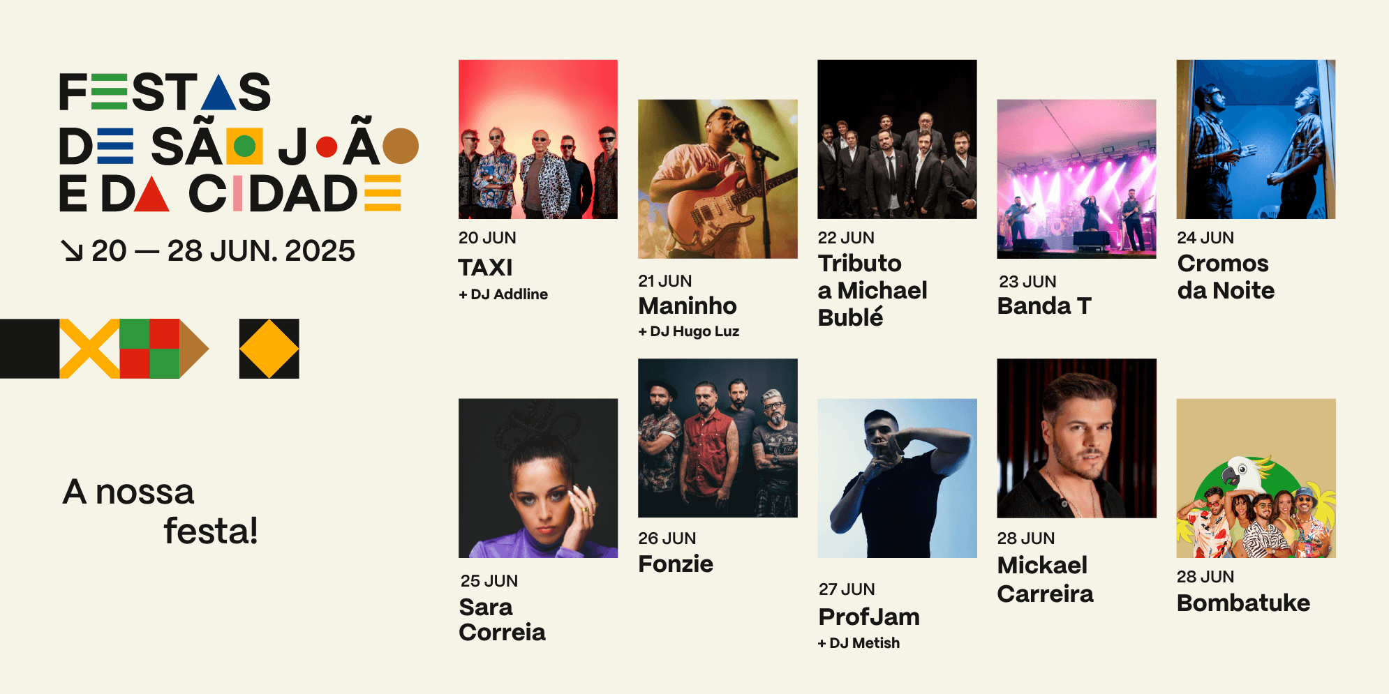 Festas Cidade 2025 - Programa